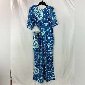 NWT Rhode x Targe blue cut out jumpsuit size XXL